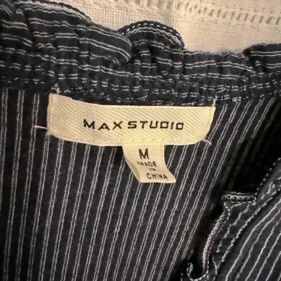 Max Studio Navy Blue Sleeveless Dress - Picture 2 of 6